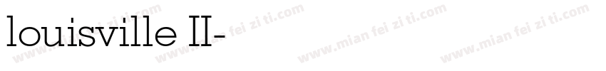 louisville II字体转换